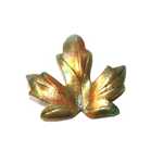 Greenish Gold Iridescent Maple Leaf