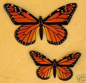 Painted Leather Monarch Butterfly