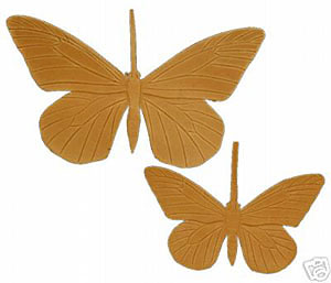 Unpainted Monarch and Purple Winged Butterfly Blank