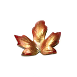 Pinkish Gold Iridescent Maple Leaf