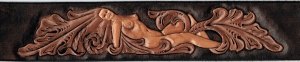 Western Beauty Belt carved by Paul Burnett